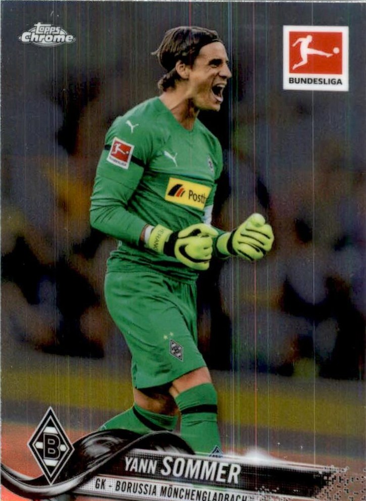 Yann Sommer 2018 Topps Chrome Bundesliga 5