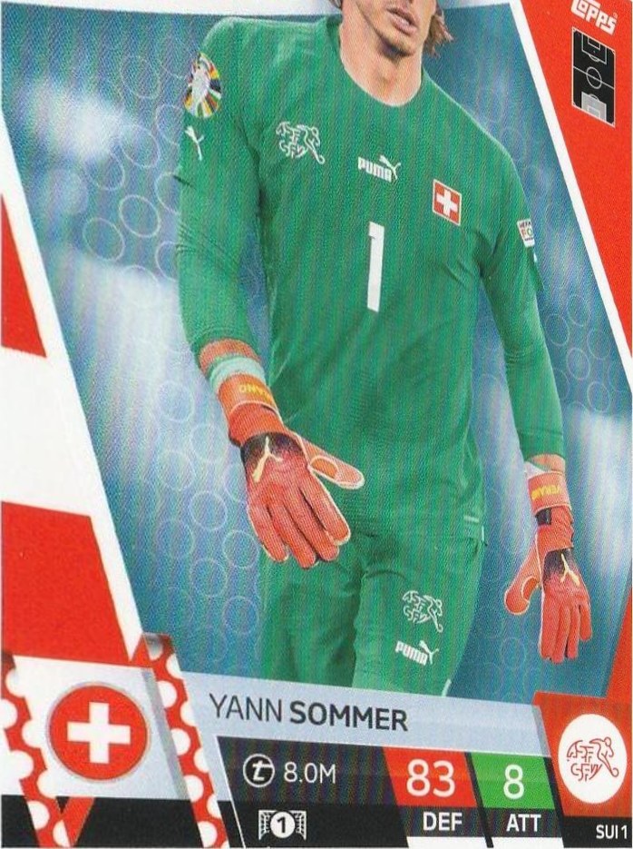 Yann Sommer 2024 Topps Match Attax UEFA EURO