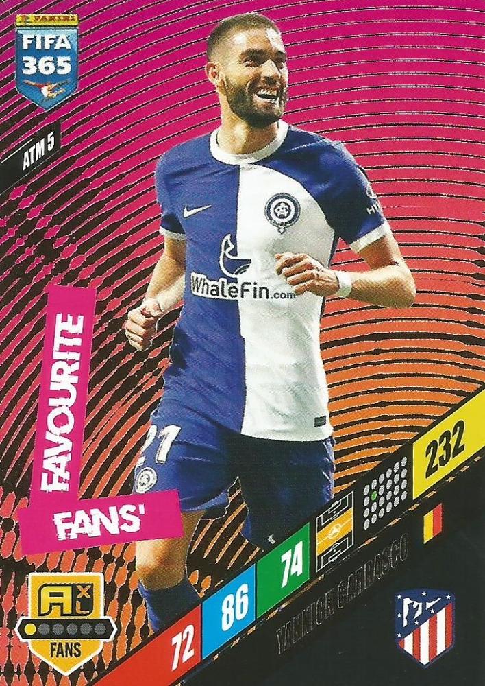 Yannick Carrasco 2024 Panini Adrenalyn XL FIFA 365