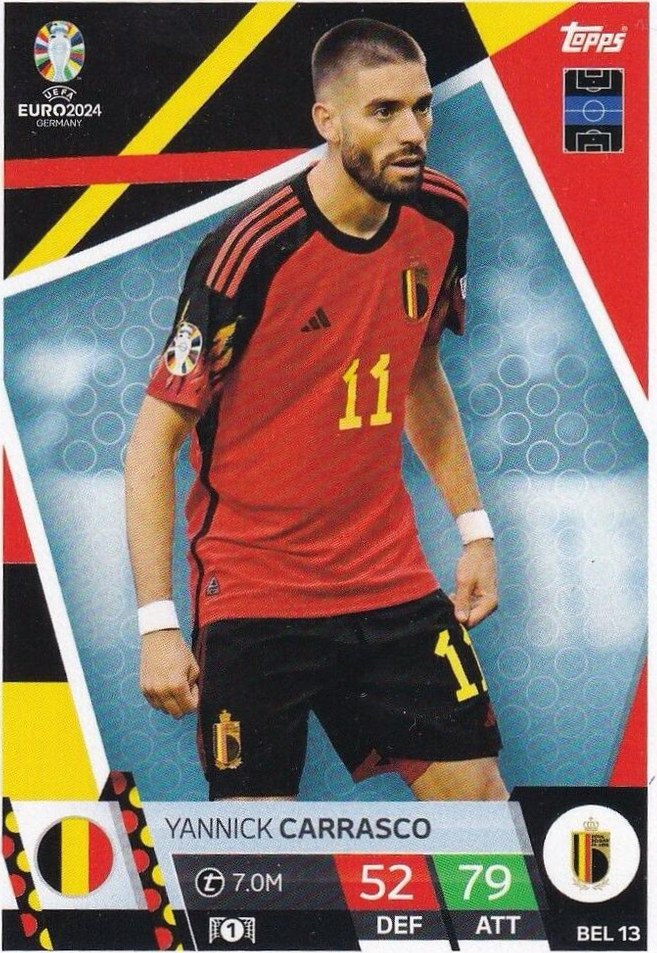 Yannick Carrasco 2024 Topps Match Attax UEFA EURO