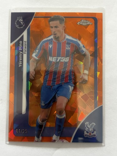 Yermey Pino 2025 Topps Premier League Chrome Sapphire /25