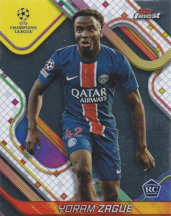 Yoram Zague 2024 Topps Finest UEFA Club Competitions