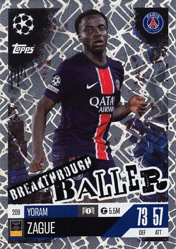 Yoram Zague 2024 Topps Match Attax UEFA Club Competitions Extra