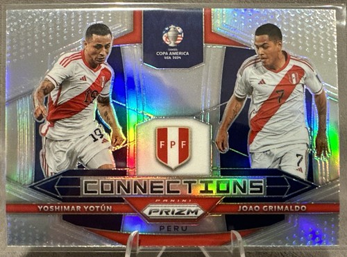Yoshimar Yotun / Joao Grimaldo 2024 Panini Prizm Copa America Silver Prizm #9