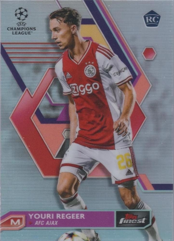 Youri Regeer 2022 Topps Finest UEFA 12