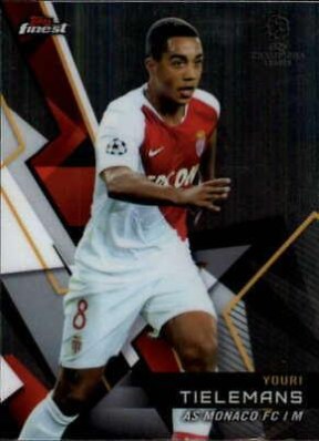 Youri Tielemans 2018 Topps Finest UEFA 77