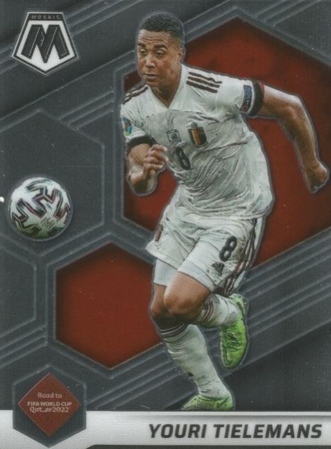 Youri Tielemans 2021 Panini Mosaic Road to FIFA World Cup