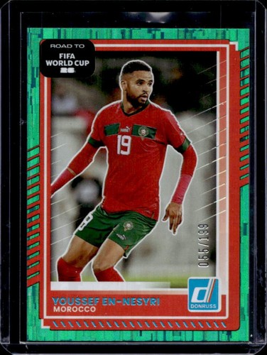 Youssef En-Nesyri 2025 Panini Donruss verde azulado /199