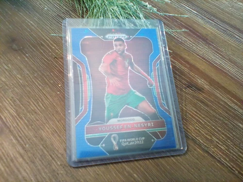 Youssef En Nesyri 2022 Panini Prizm FIFA World Cup Qatar Blue Prizm 48/49