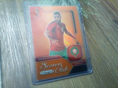 Youssef En-Nesyri 2022 Panini Prizm FIFA World Cup Qatar Orange Prizm 17/25