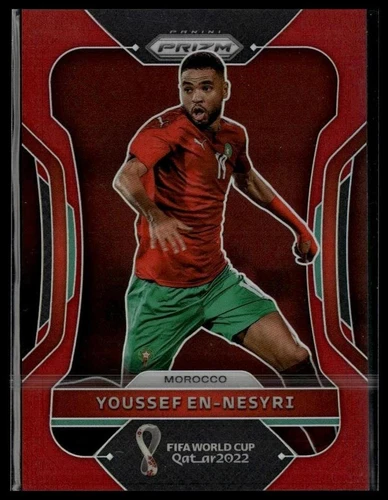 Youssef En-Nesyri 2022 Panini Prizm FIFA World Cup Qatar Red Prizm /399