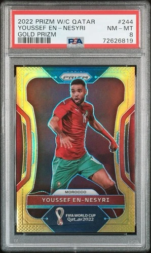 Youssef En-Nesyri 2022 Panini Prizm World Cup Gold Prizm /10