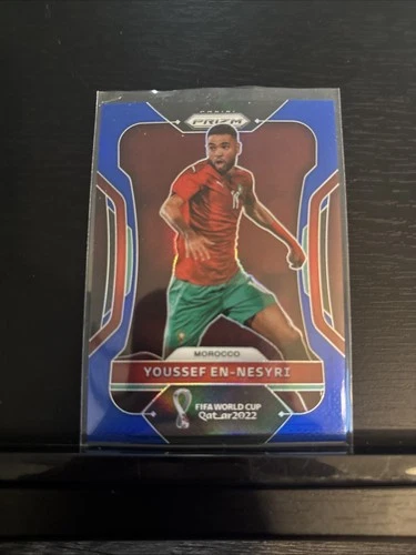 Youssef En-Nesyri 2022 Panini Prizm World Cup Qatar Blue Prizm /299