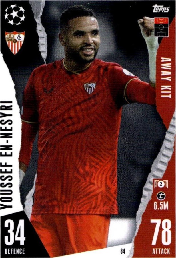 Youssef En Nesyri 2023 Topps Match Attax UEFA Club Competitions Extra