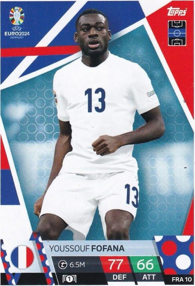 Youssouf Fofana 2024 Topps Match Attax UEFA EURO
