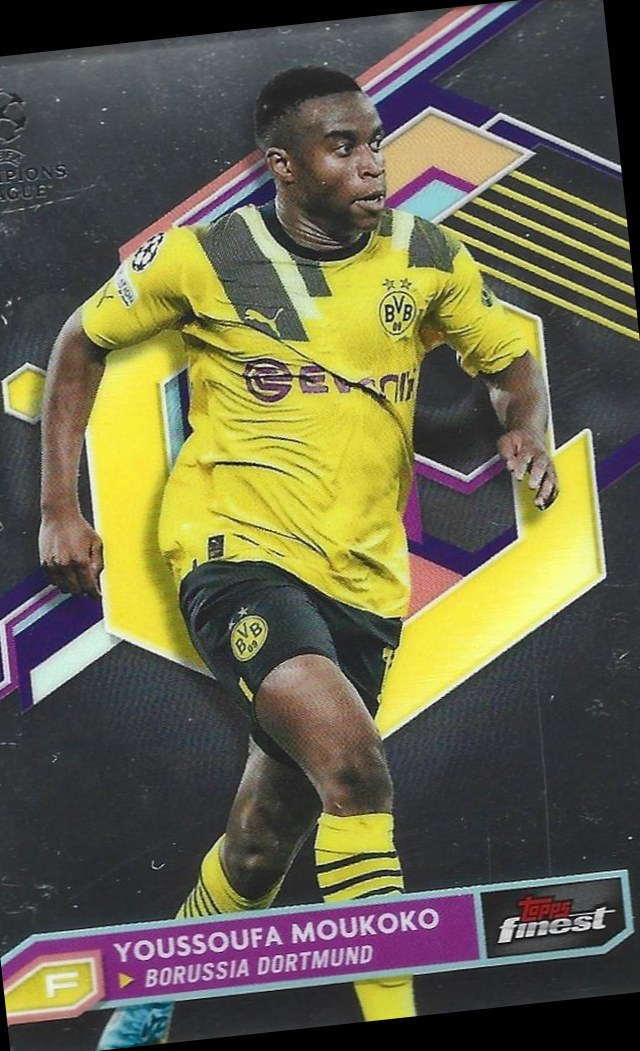 Youssoufa Moukoko 2022 Topps Finest UEFA 7