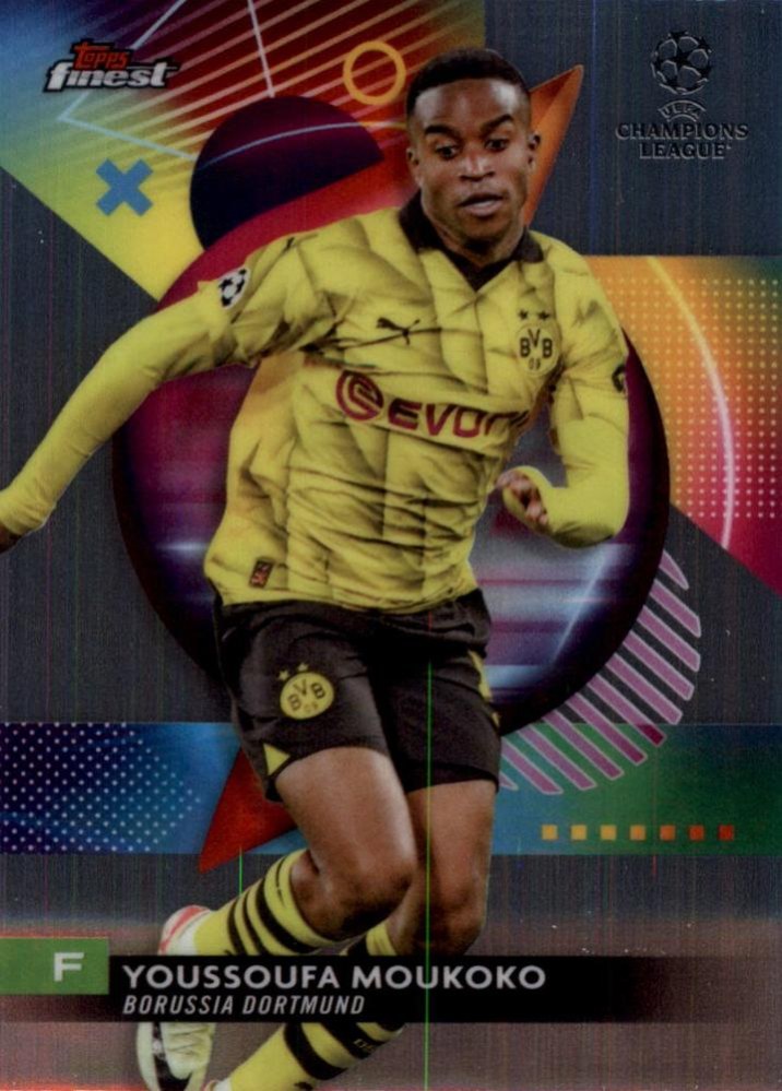 Youssoufa Moukoko 2023 Topps Finest UEFA Club Competitions