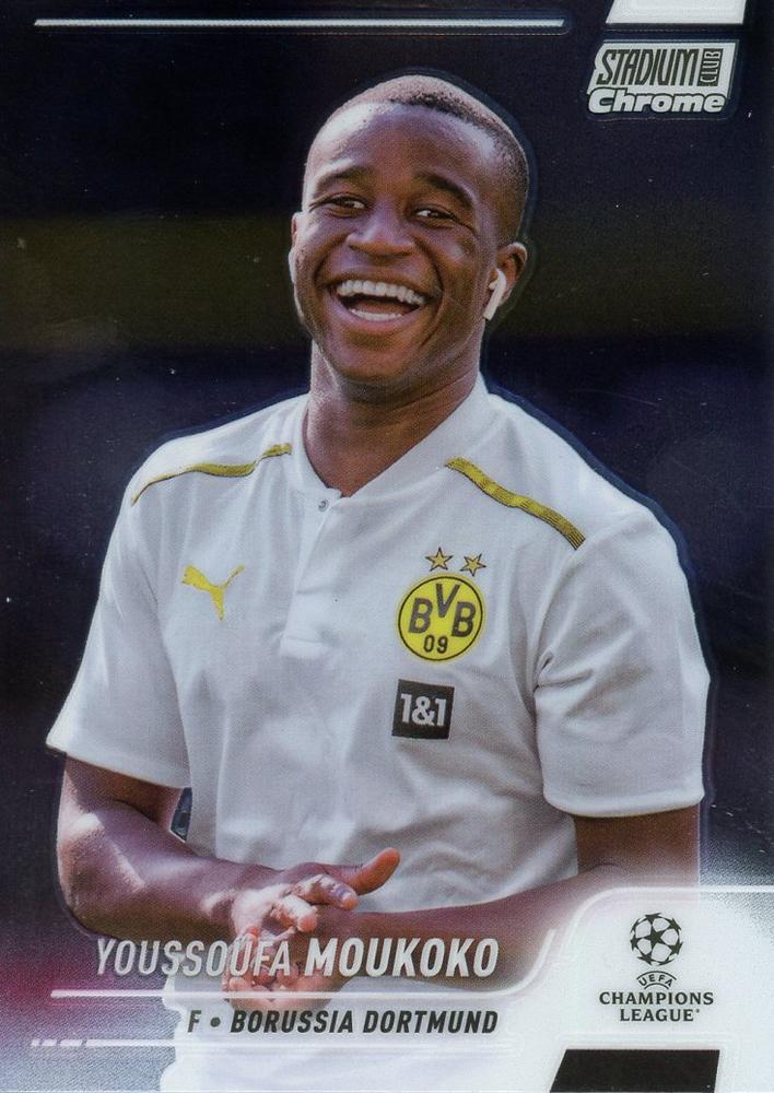 Youssoufa Moukoko 2021 Topps Stadium Club Chrome UEFA 64