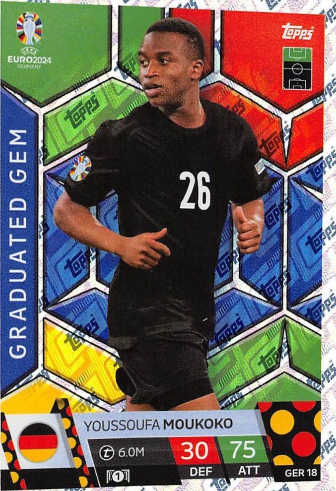 Youssoufa Moukoko 2024 Topps Match Attax UEFA EURO