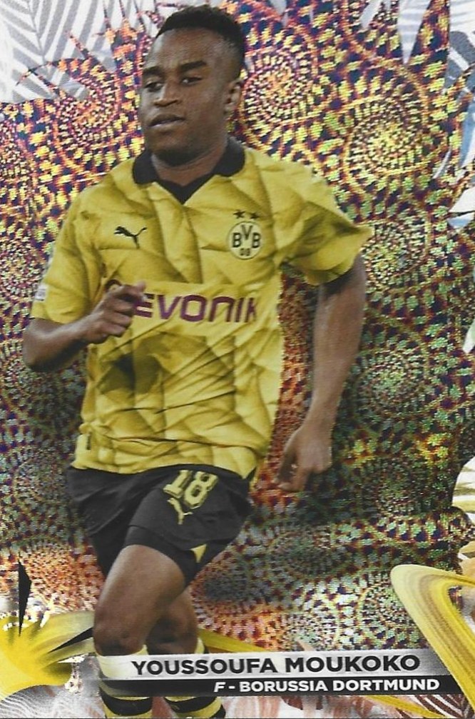 Youssoufa Moukoko 2023 Topps UEFA Club Competitions Carnaval Edition