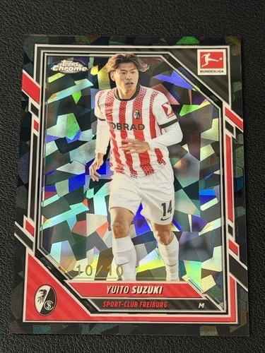 Yuito Suzuki 2026 Topps Bundesliga Chrome Black Refractor /10