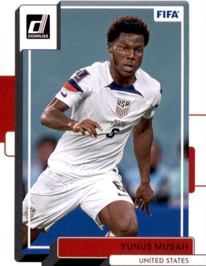 Yunus Musah 2022 Panini Donruss Soccer 36