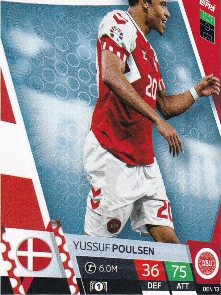 Yussuf Poulsen 2024 Topps Match Attax UEFA EURO