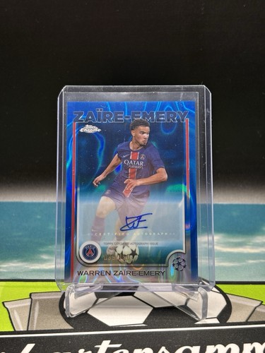 Zaire Emery 2025 Topps Chrome Blue Lava /150