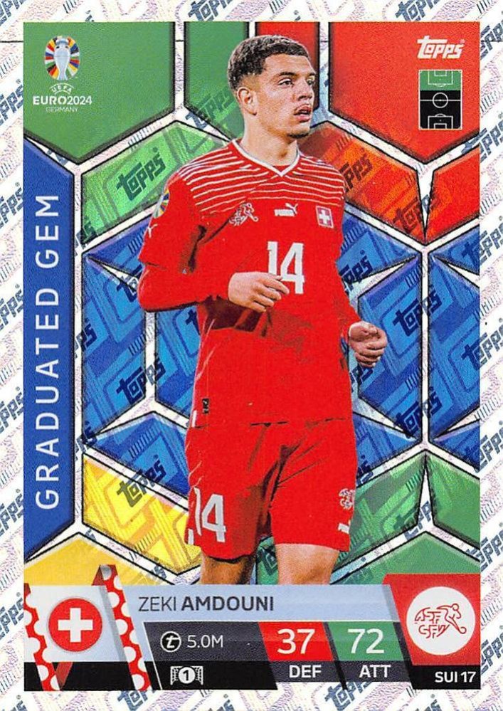 Zeki Amdouni 2024 Topps Match Attax UEFA EURO