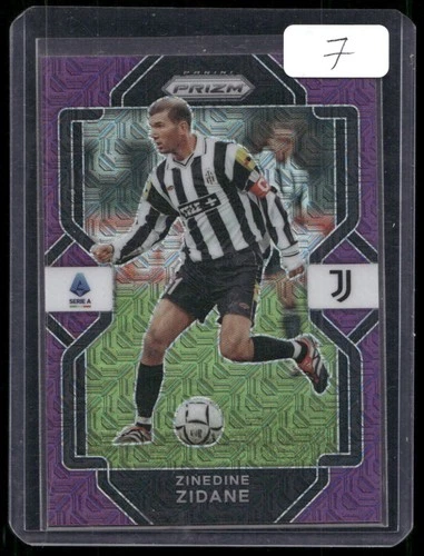 Zinedine Zidane 2022 Panini Chronicles Purple Mojo #206