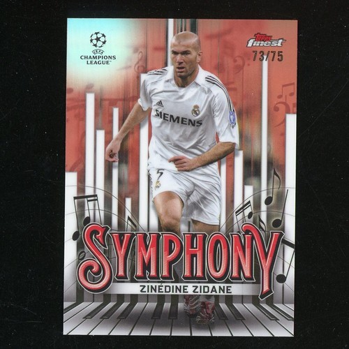 Zinedine Zidane 2025 Topps Finest Oro Rosa /75