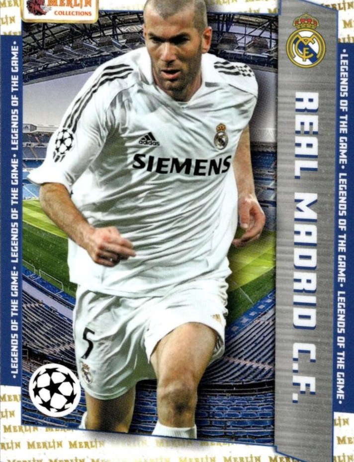 Zinedine Zidane 2023 Topps Merlin Heritage UEFA Club Competitions