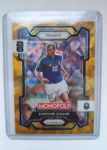 Zinedine Zidane 2026 Panini Prizm Gold Cracked Ice