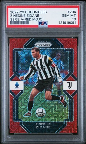 Zinedine Zidane 2022 Panini Serie A Chronicles Red Mojo