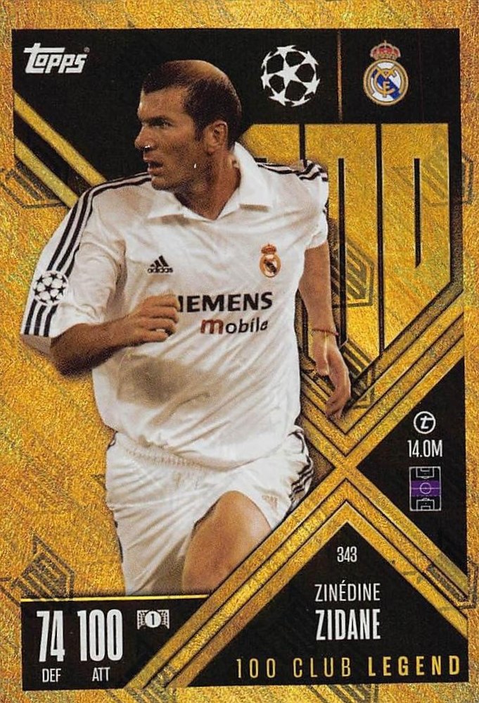 Zinedine Zidane 2024 Topps Match Attax UEFA Club Competitions Extra