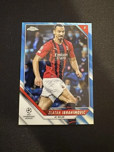 Zlatan Ibrahimović 2021 Topps Chrome Blue /150