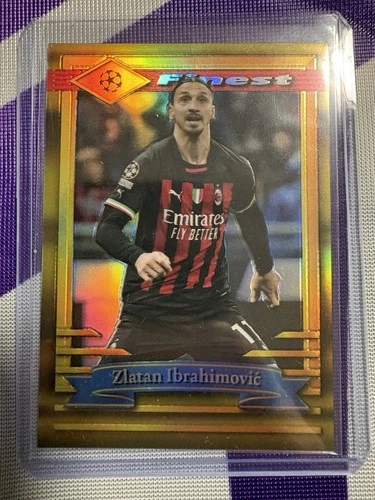 Zlatan Ibrahimović 2023 Topps Finest Gold Refractor /50