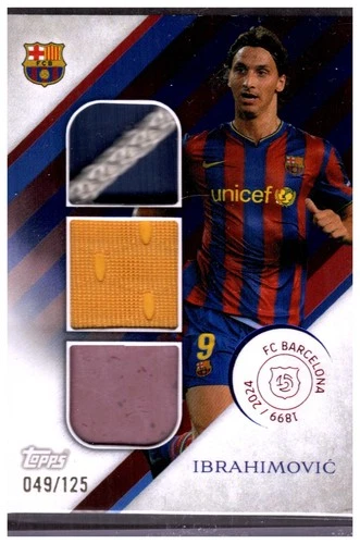 Zlatan Ibrahimovic 2024 Topps Barcelona 125 Years /125