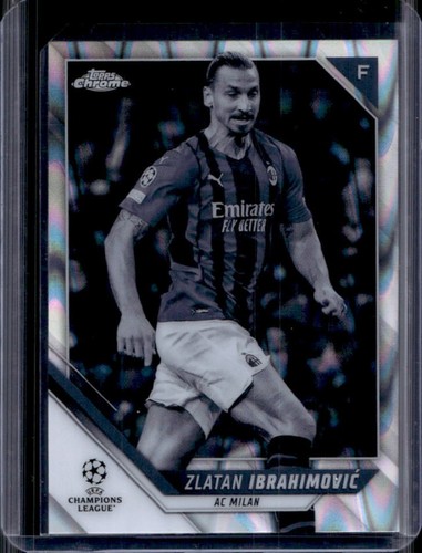 Zlatan Ibrahimovic 2021 Topps Chrome Black and White Refractor