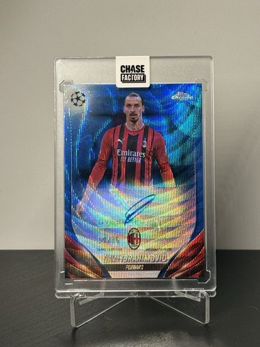 Zlatan Ibrahimovic 2023 Topps Chrome Blue Wave Refractor /75