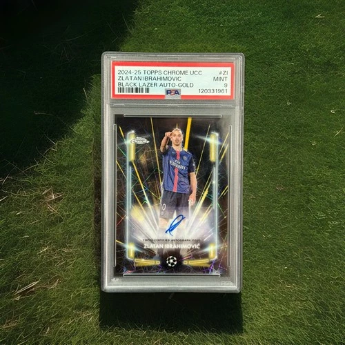 Zlatan Ibrahimovic 2024 Topps Chrome Gold Lazer Orange /50