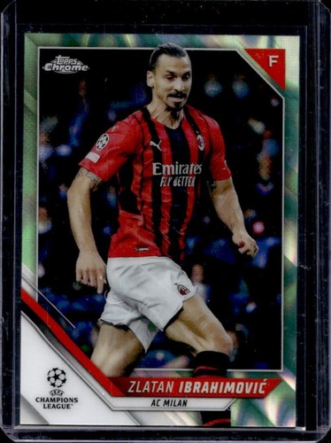 Zlatan Ibrahimovic 2021 Topps Chrome Green Lava Refractor #116