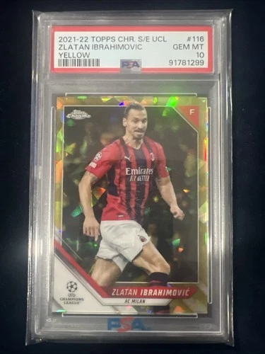 Zlatan Ibrahimovic 2021 Topps Chrome UCL Giallo /99