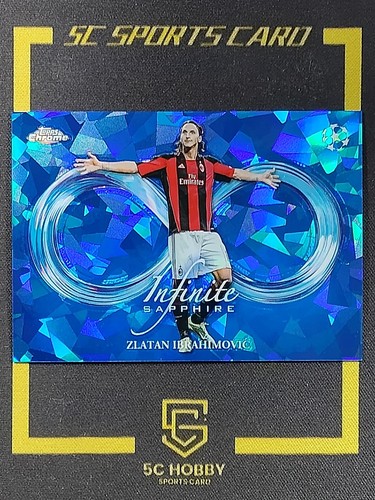 Zlatan Ibrahimovic 2024 Topps Chrome UEFA Sapphire Infinite