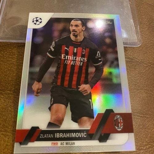 Zlatan Ibrahimovic 2023 Topps Chrome UEFA Silver Refractor