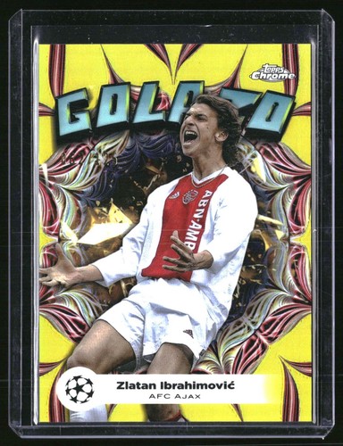 Zlatan Ibrahimovic 2024 Topps Chrome UEFA Soccer Giallo /125