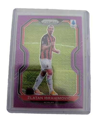 Zlatan Ibrahimovic 2020 Panini Chronicles Prizm Purple Mojo #25