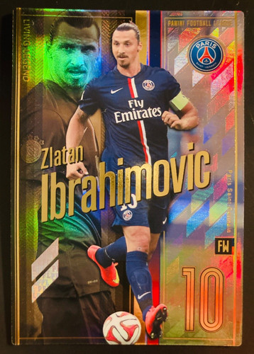 Zlatan Ibrahimovic 2015 Panini Football League Gold Refractor
