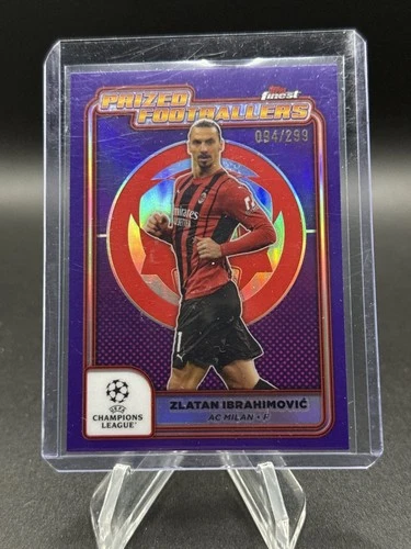 Zlatan Ibrahimovic 2024 Panini Mejor Futbolistas Premiados UEFA Purple Refractor /299