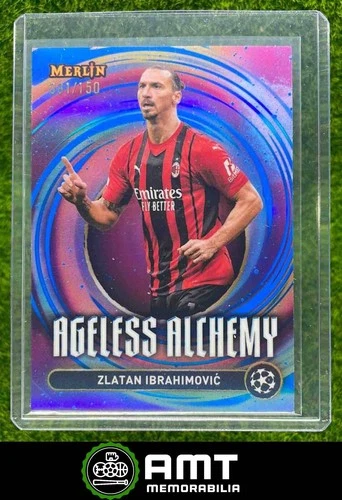 Zlatan Ibrahimovic 2024 Topps Merlin Chrome Blue /150
